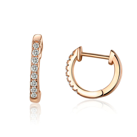 Rosegold Zircon Earrings