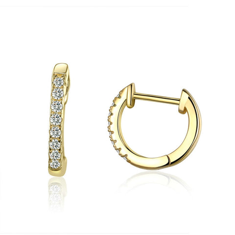 Gold Zircon Earrings