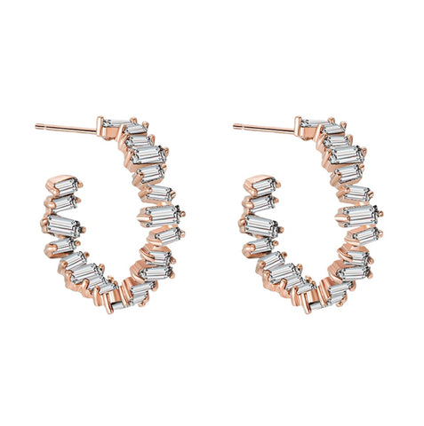 Crystal Hoops