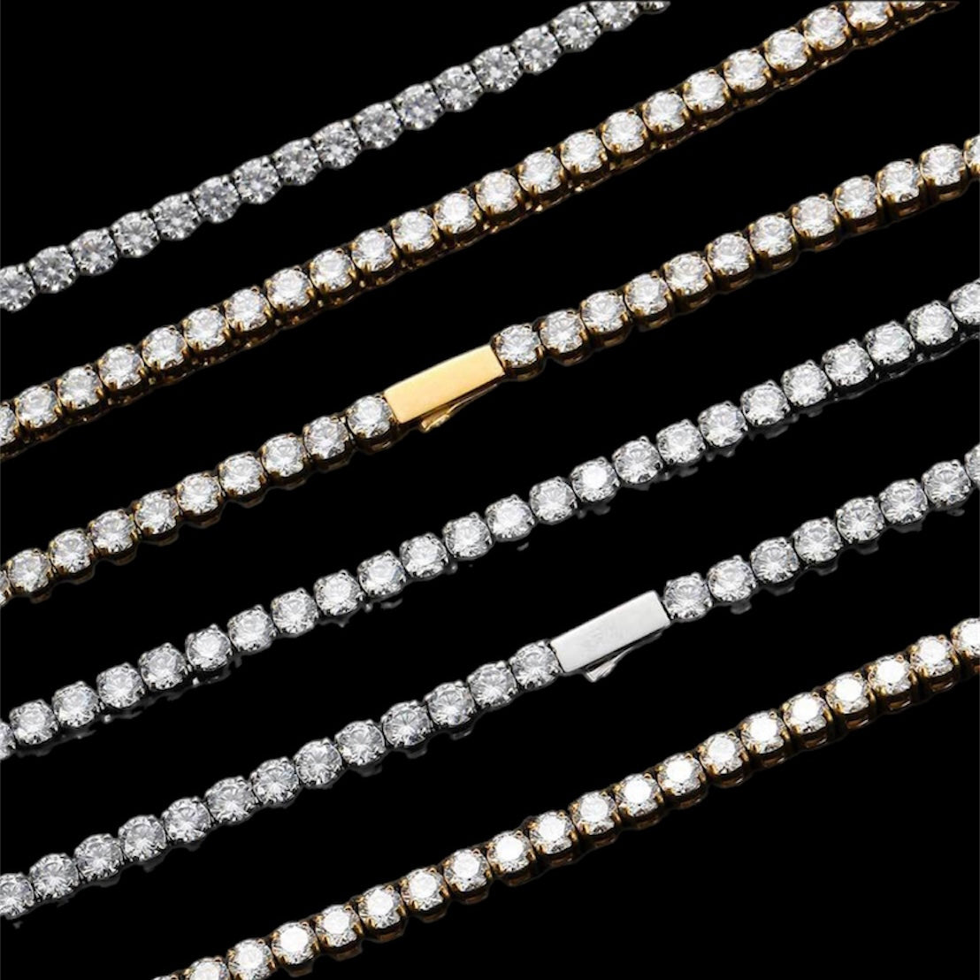 4mm Stainless Steel Tennis Bracelet