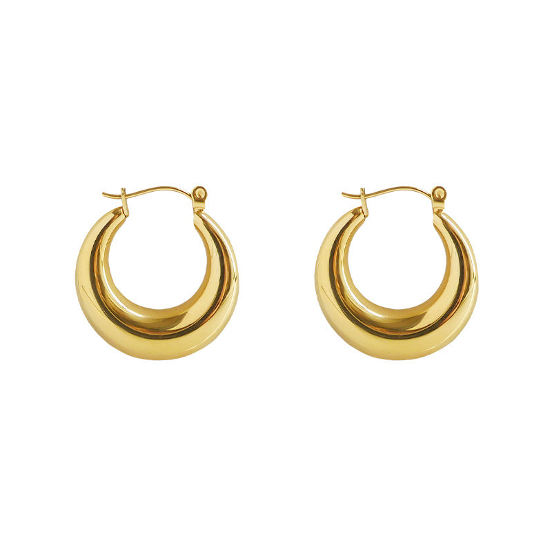 Gold-plated Hoop Earrings